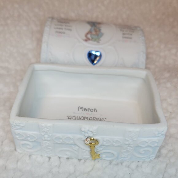 Precious Moments March Birthstone Hope Chest Box Gift Box - Picture 6 of 10